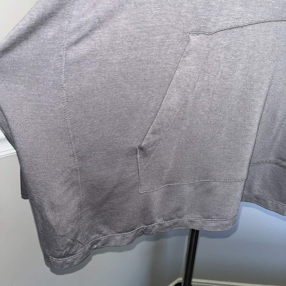 Koolaburra by UGG Women's Size 1X Gray French Terry Hoodie Poncho Pullover Top‎ - Picture 9 of 13